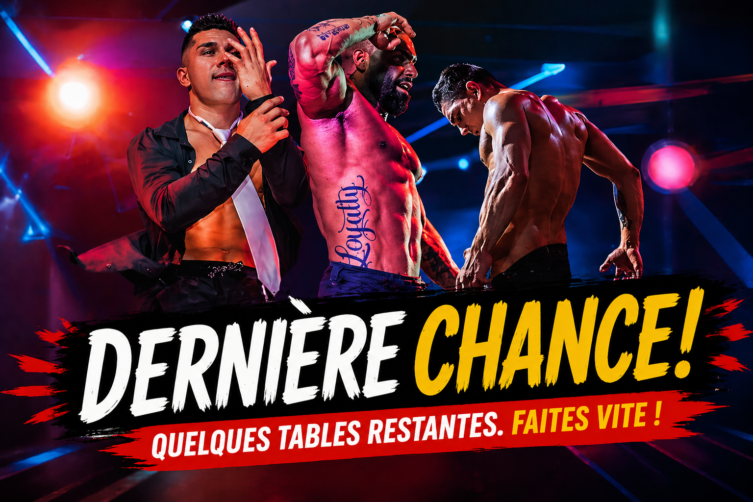 Canadian Sexy Males · Dernière chance, quelques tables restantes